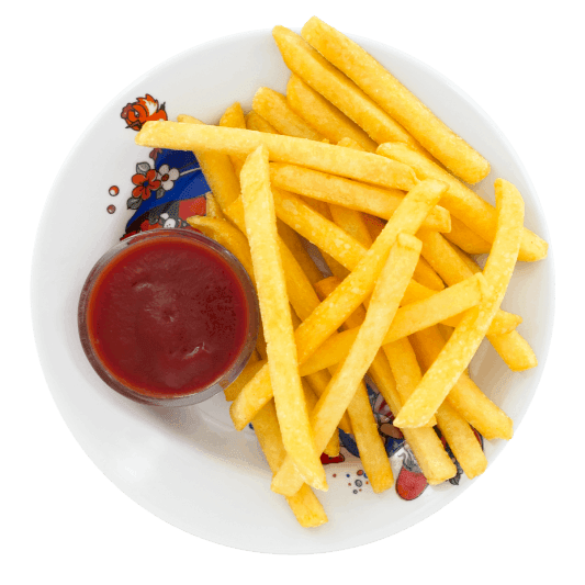 Картофель фри с кетчупом
