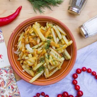 Картофель, жареный из сырого