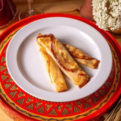 Блины с лососем