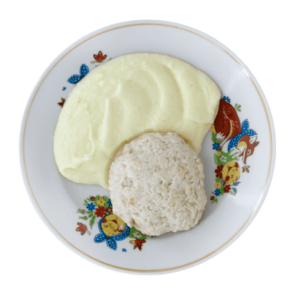 Котлетка паровая с картофельным пюре